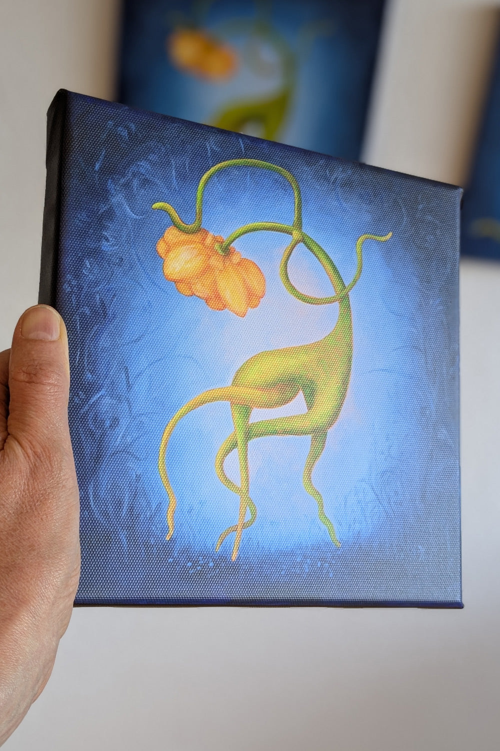 01 "Flora Allegra" - Limitierte Edition Print Blumenmotiv auf Leinwand