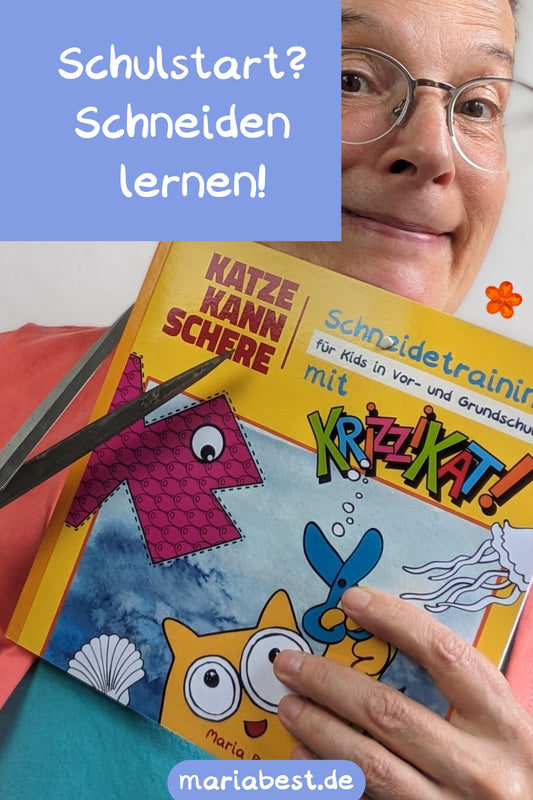 10 "Katze kann Schere" – Krizzikat Schneidetraining für Kids von 4-6