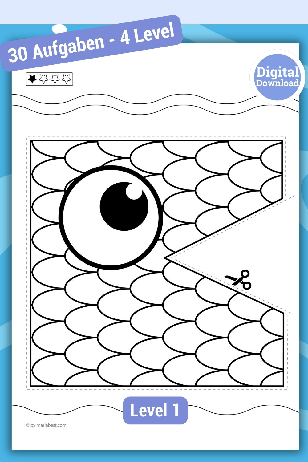 01 Vorlagen für Schneidetraining | PDF Download | Fun mit Fischen