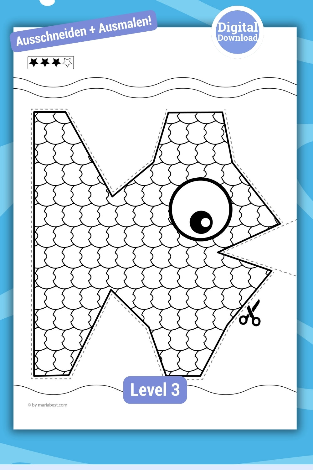 01 Vorlagen für Schneidetraining | PDF Download | Fun mit Fischen