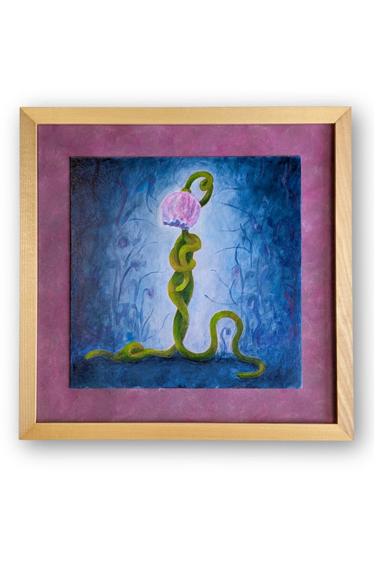 04 "Flora Pudika" - Acrylmalerei gerahmt