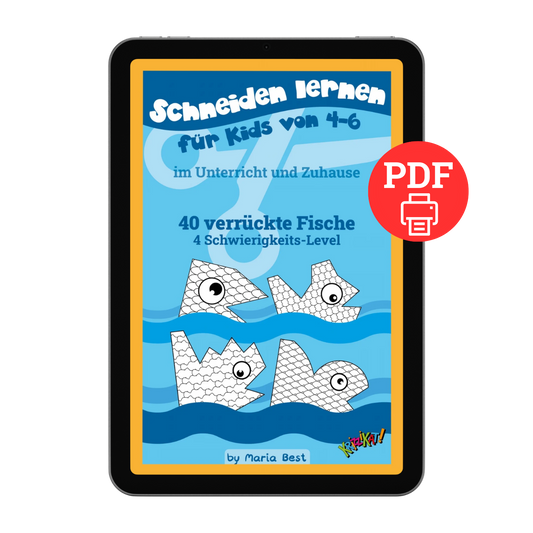 01 "Schneiden lernen für Kids von 4-6" im Unterricht und Zuhause | Digital Download |  Drucke das PDF so oft Du willst!