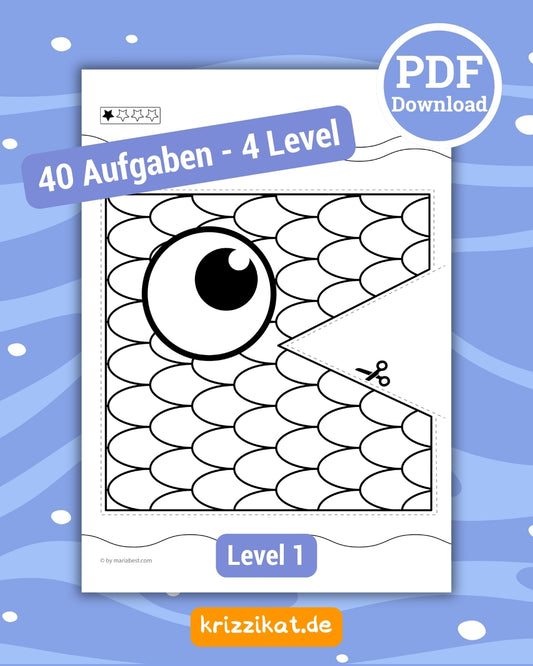 01 "Schneiden lernen für Kids von 4-6" im Unterricht und Zuhause | Digital Download |  Drucke das PDF so oft Du willst!