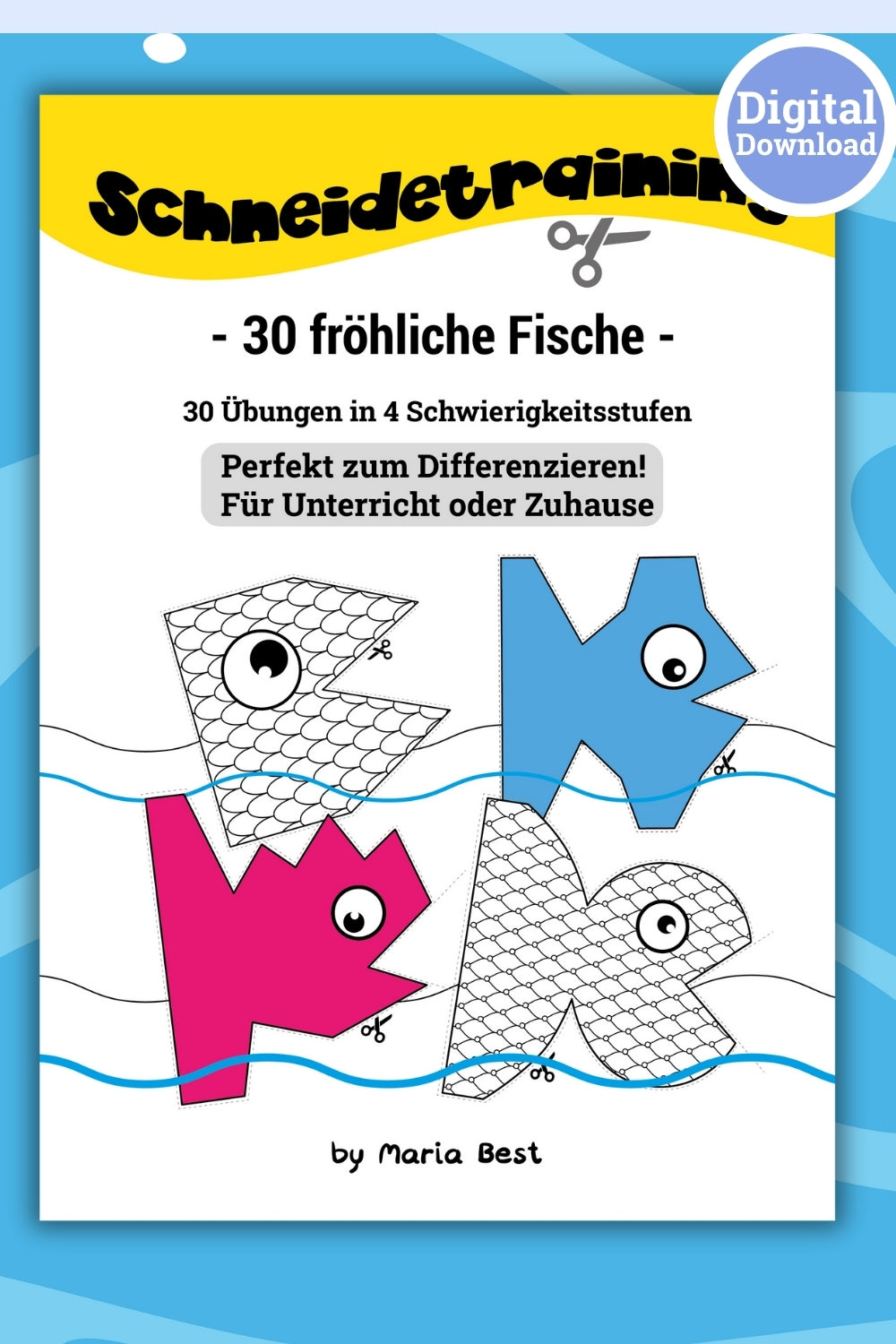 01 Vorlagen für Schneidetraining | PDF Download | Fun mit Fischen