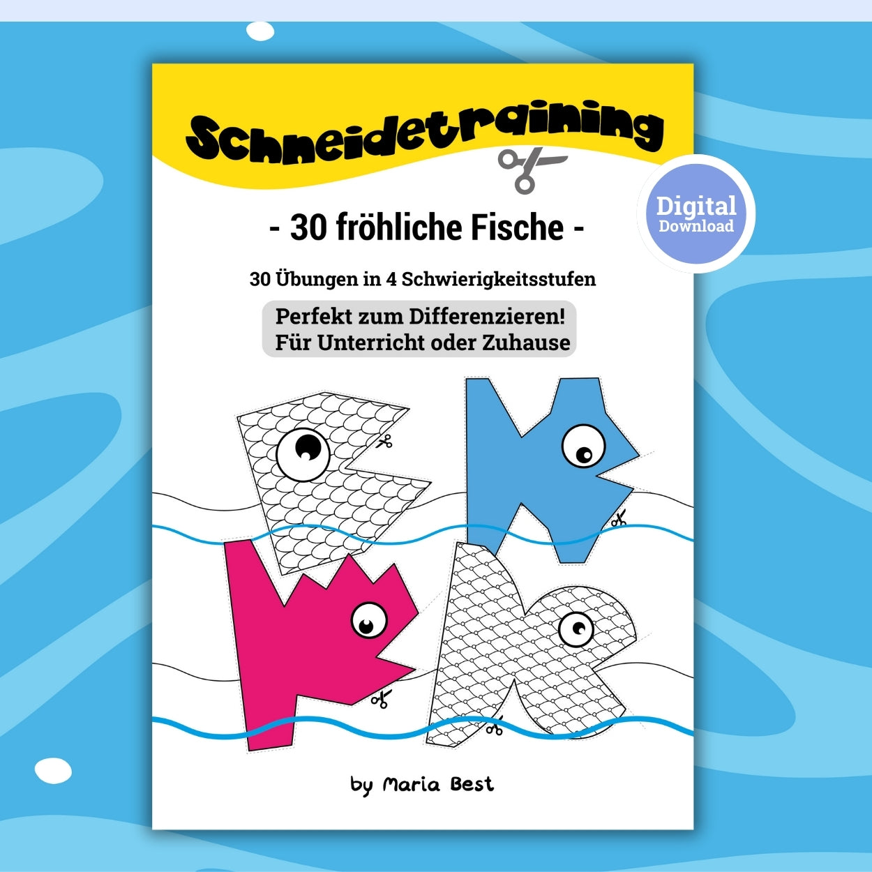 01 Vorlagen für Schneidetraining | PDF Download | Fun mit Fischen